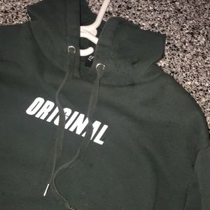 H&M  ||  green crop top sweater ✨